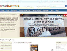 Tablet Screenshot of breadmatters.com